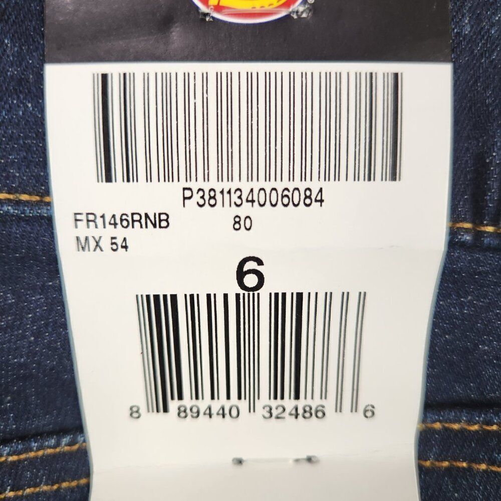 Dickies The Perfect Shape Bermuda Jean Shorts Women Size 6 Denim Mid Rise Dark - Picture 7 of 9